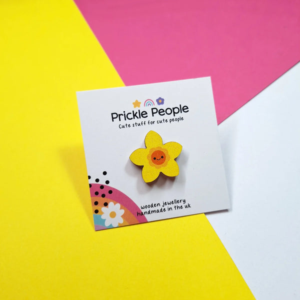 Daffodil Brooch from Prickle People for sale online at Mostyn