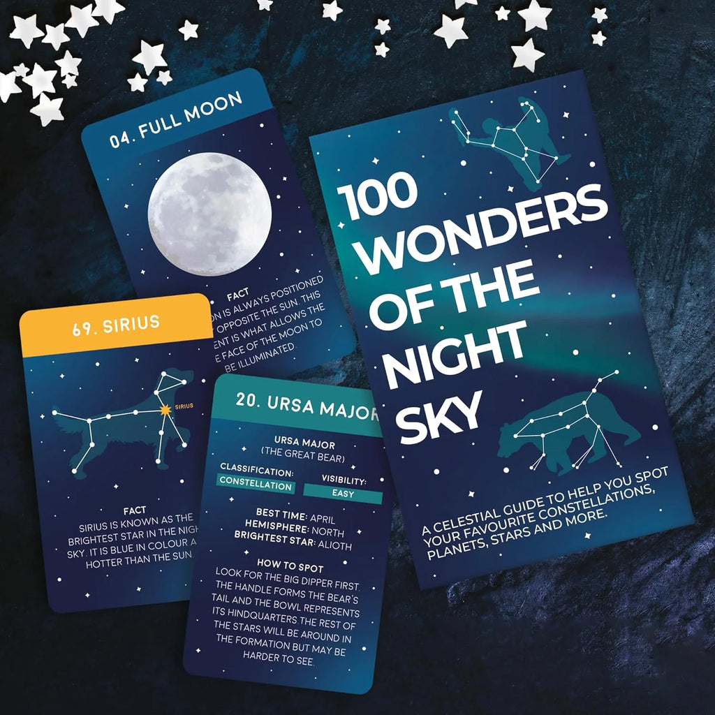 100 Wonders of the Night Sky Card Pack by Gift Republic for sale at Mostyn