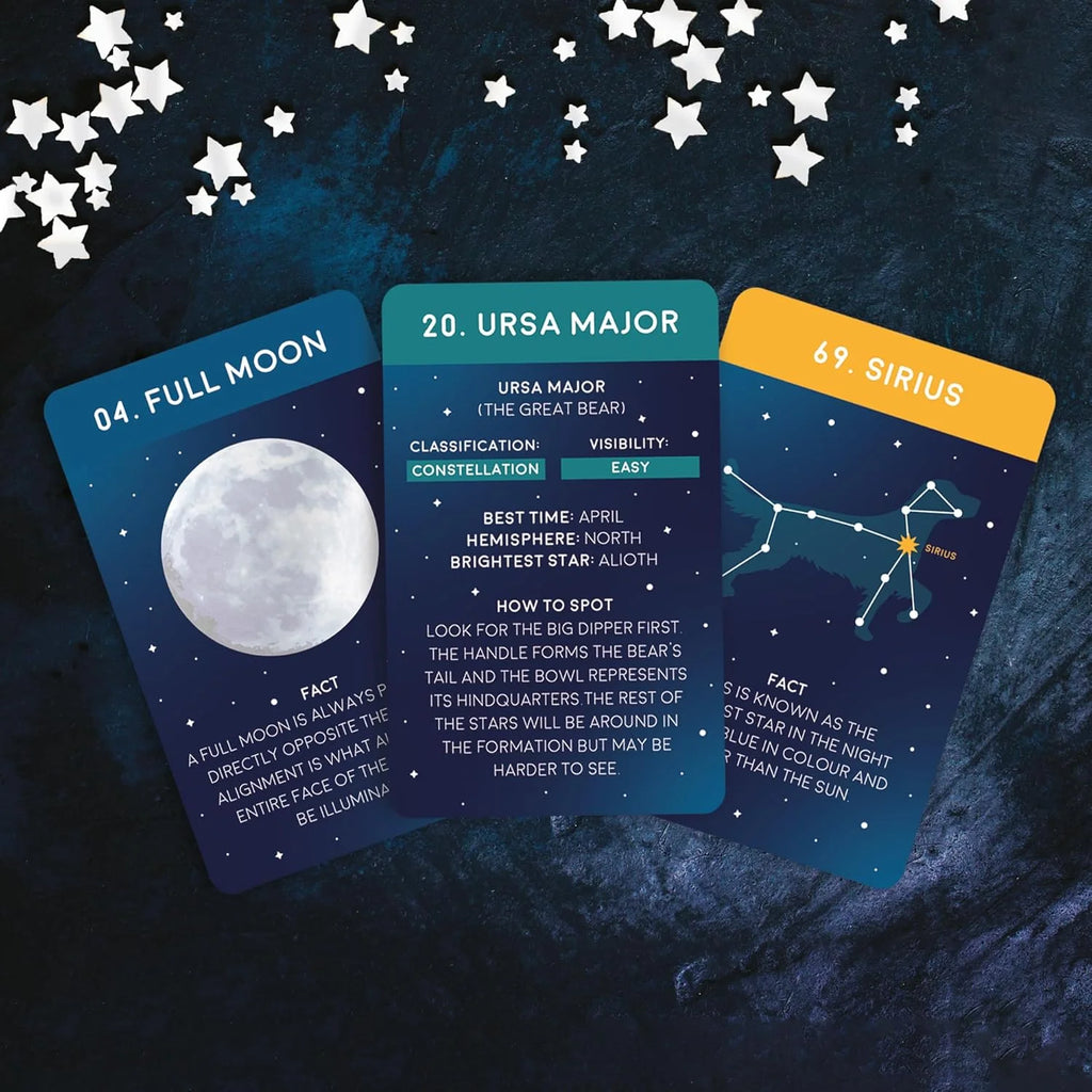 100 Wonders of the Night Sky Card Pack by Gift Republic for sale at Mostyn