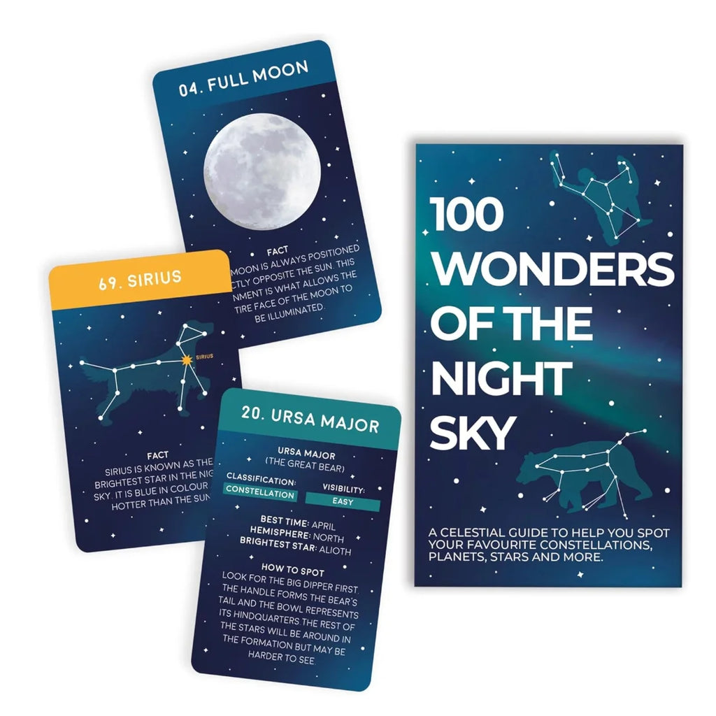 100 Wonders of the Night Sky Card Pack by Gift Republic for sale at Mostyn