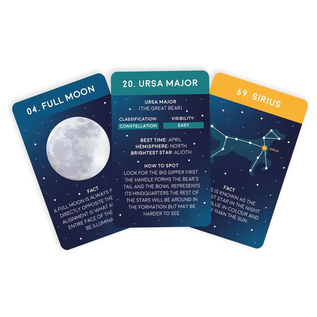 100 Wonders of the Night Sky Card Pack by Gift Republic for sale at Mostyn.