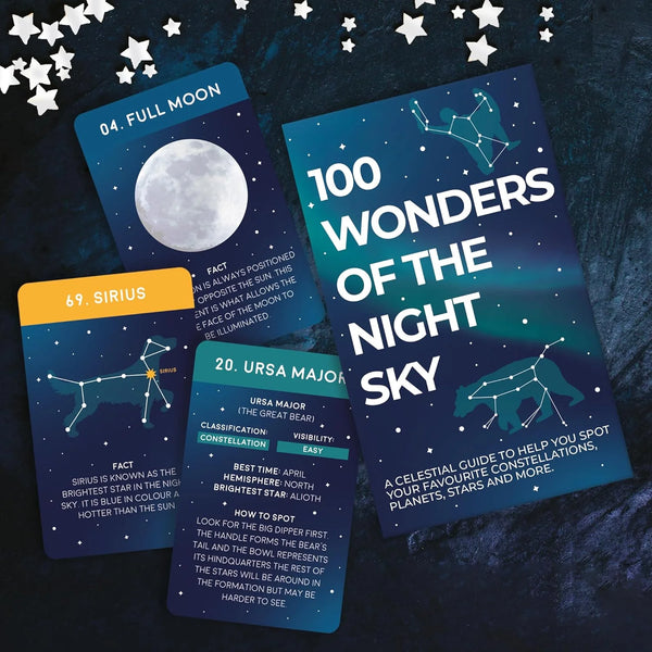 100 Wonders of the Night Sky Card Pack by Gift Republic for sale at Mostyn