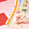 3D Fold-out Festive House Christmas Card from Raspberry Blossom for sale at Mostyn