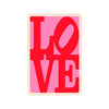 60's LOVE Sustainable Wooden Postcard from The Wooden Postcard Company for sale at Mostyn 2