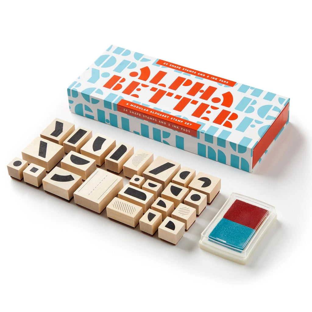 Modular Ink Stamps Alpha Better Stamp a Modular Alphabet Stamp Set | Macmillan| Mostyn– MOSTYN