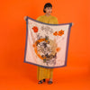 A Crustacean Large Silk Scarf from Alice Acreman Silks for sale at Mostyn