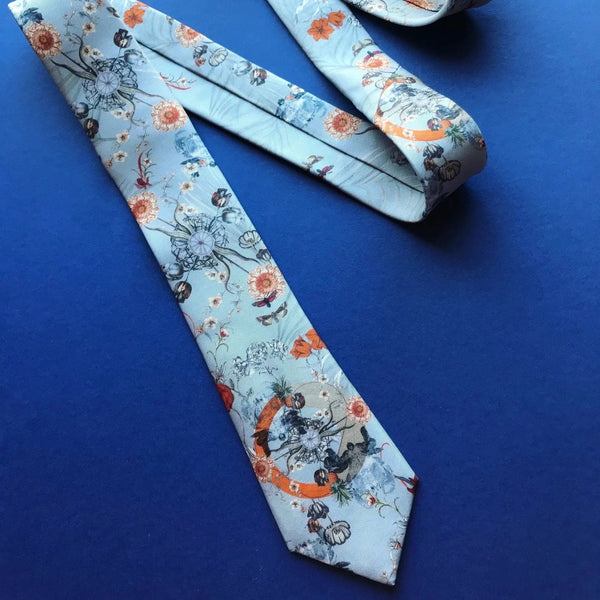 A Evolution Silk Tie by Alice Acreman Silks for sale at Mostyn