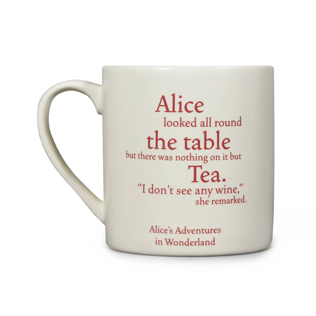 Alice in Wonderland Mad Hatters Tea Party Ceramic Mug from Half Moon Bay for sale at Mostyn