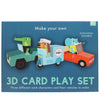 Animal Automobiles 3D Card Craft Kit by Rex London for sale at Mostyn