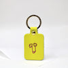 Acid Green Leather Willy Key Fob Keyring by Ark Colour Design for sale at Mostyn