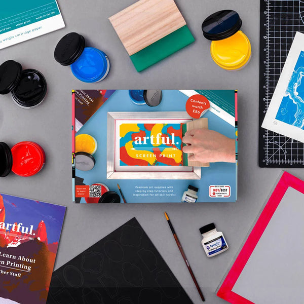 Artful: Let's Learn Screen Printing Kit Starter Box from Ohh Dear for sale at Mostyn