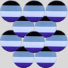 Asexual Flag Badge by Sent with pride for sale at Mostyn