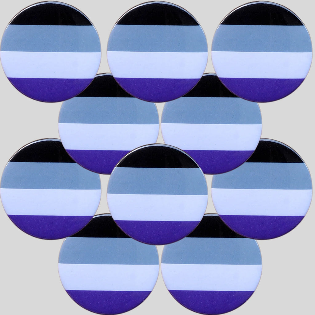 Asexual Flag Badge by Sent with pride for sale at Mostyn
