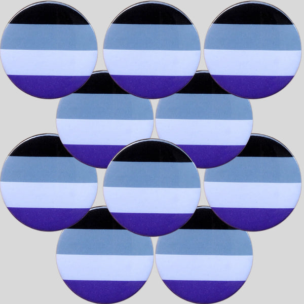 Asexual Flag Badge by Sent with pride for sale at Mostyn