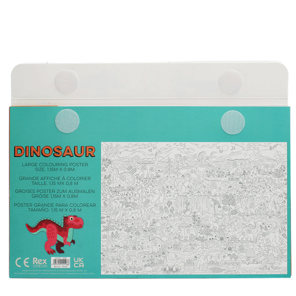 Baby Dinos Large Colouring Poster with Pencils from Rex London 