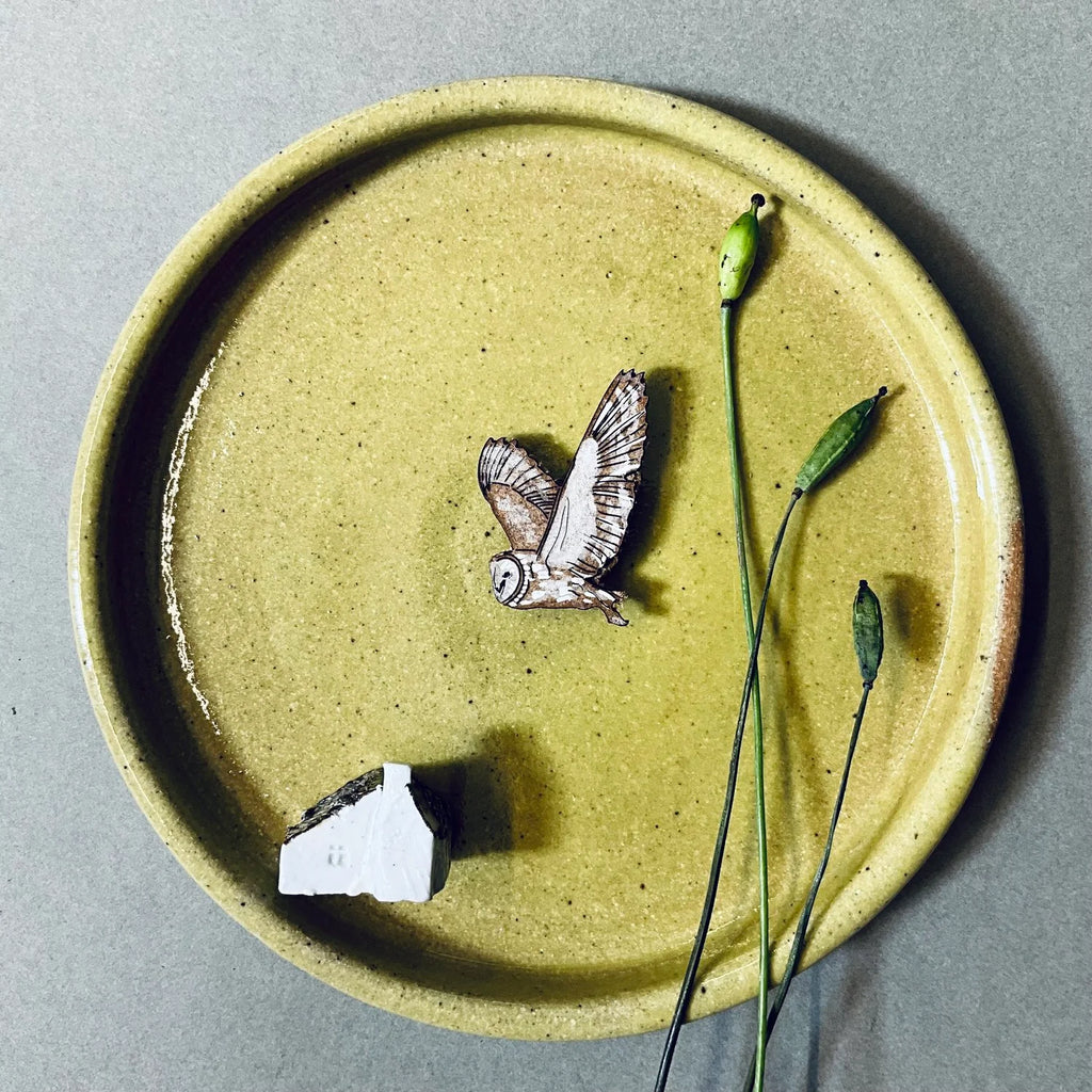 Barn Owl Mini Pin Brooch from Lily Faith for sale at Mostyn