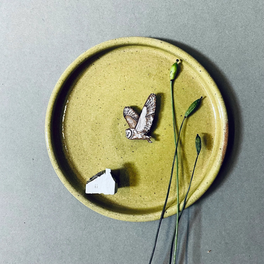 Barn Owl Mini Pin Brooch from Lily Faith for sale at Mostyn
