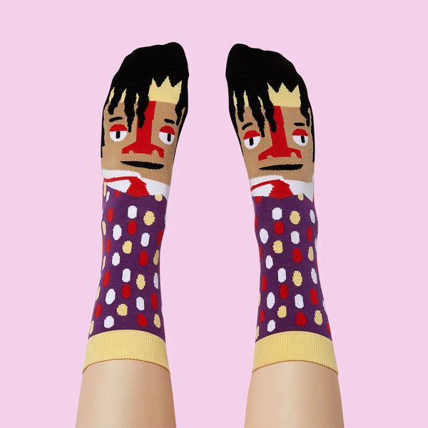 Basquiatoe [Adult 9-12] Artist Socks 2.1 from Chatty Feet for sale at Mostyn