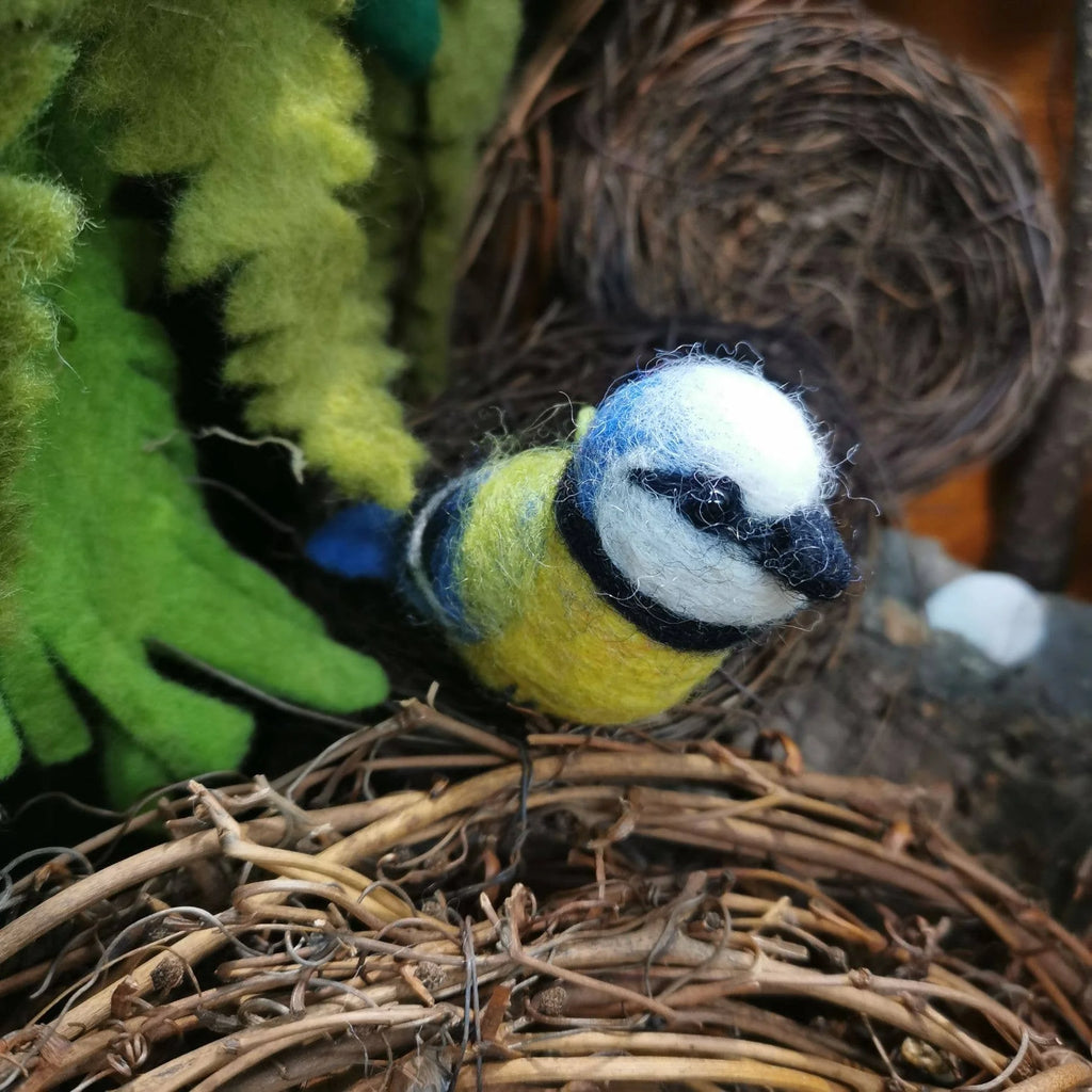 Bella the Blue Tit Spring Hanging Decoration from Felt so Good for sale at Mostyn