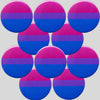 Bisexual Flag Badge by Sent with pride for sale at Mostyn