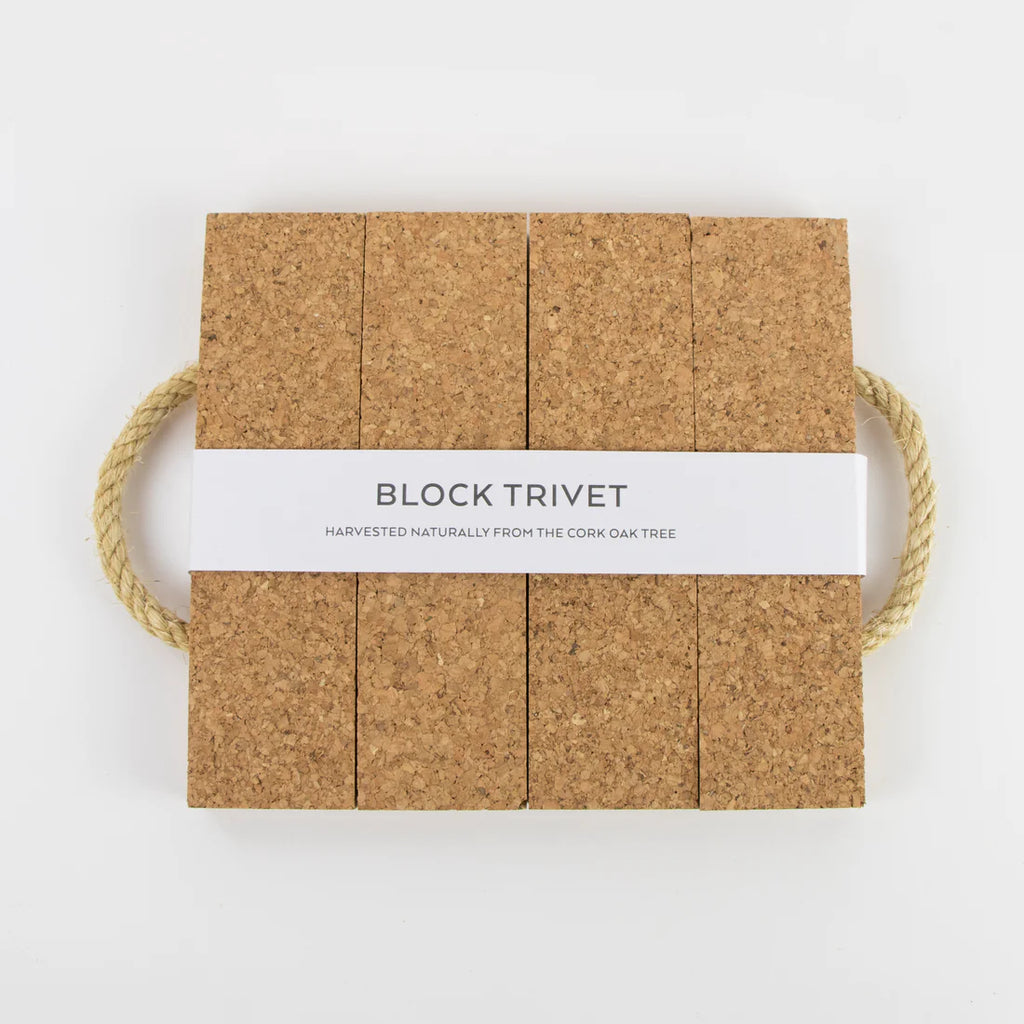 Block Natural Cork Trivet from LIGA for sale at Mostyn 4