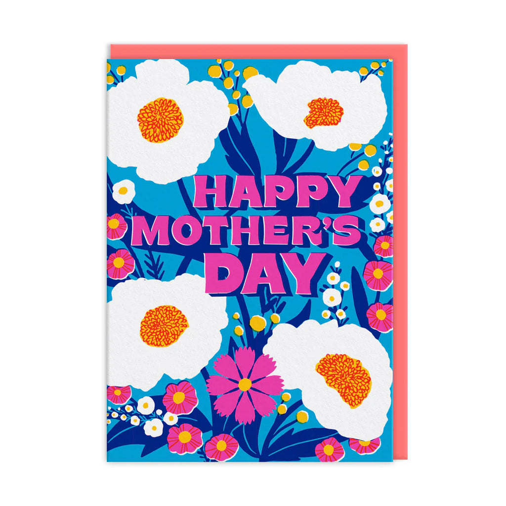 Bold Neon Floral Mother's Day Card  from Ohh Deer for sale at Mostyn