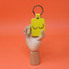 Bright Yellow Leather Boob Key Fob Keyring from Ark Colour Design for sale at Mostyn