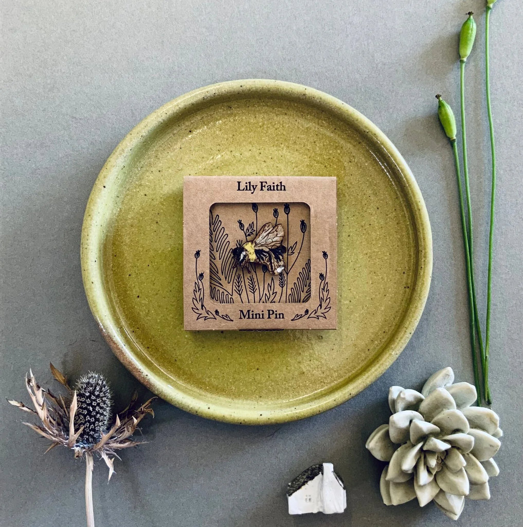 Bumble Bee Mini Pin Brooch from Lily Faith for sale at Mostyn
