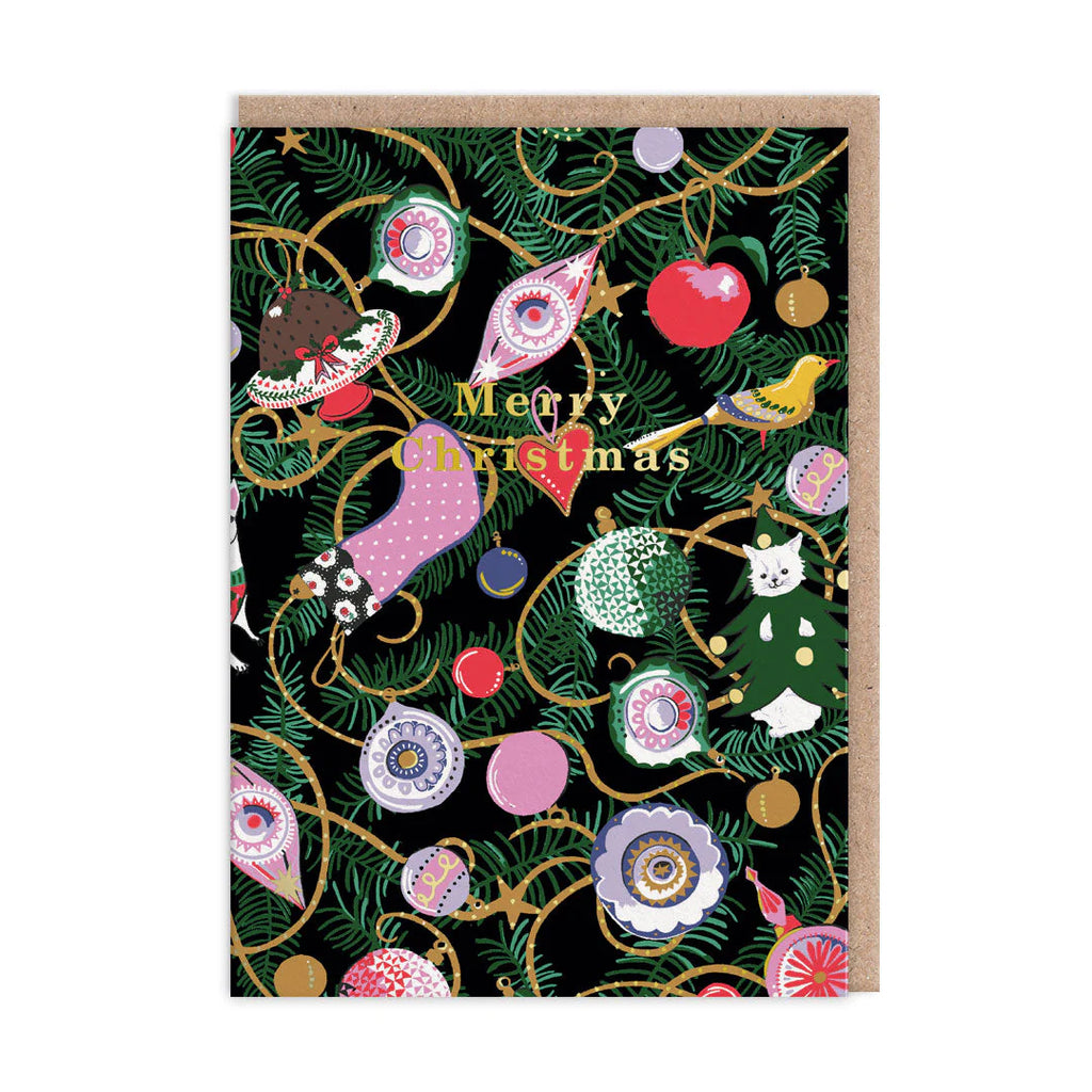 Cath Kidston Baubles Christmas Card from Ohh Deer for sale at Mostyn