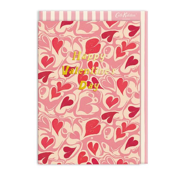 Cath Kidston Marble Hearts Valentine's Day Card from Ohh Deer for sale at Mostyn