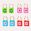 Charm Hoop Floral Earrings by Natalie Lea Owens for sale at Mostyn