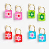 Charm Hoop Floral Earrings by Natalie Lea Owens for sale at Mostyn