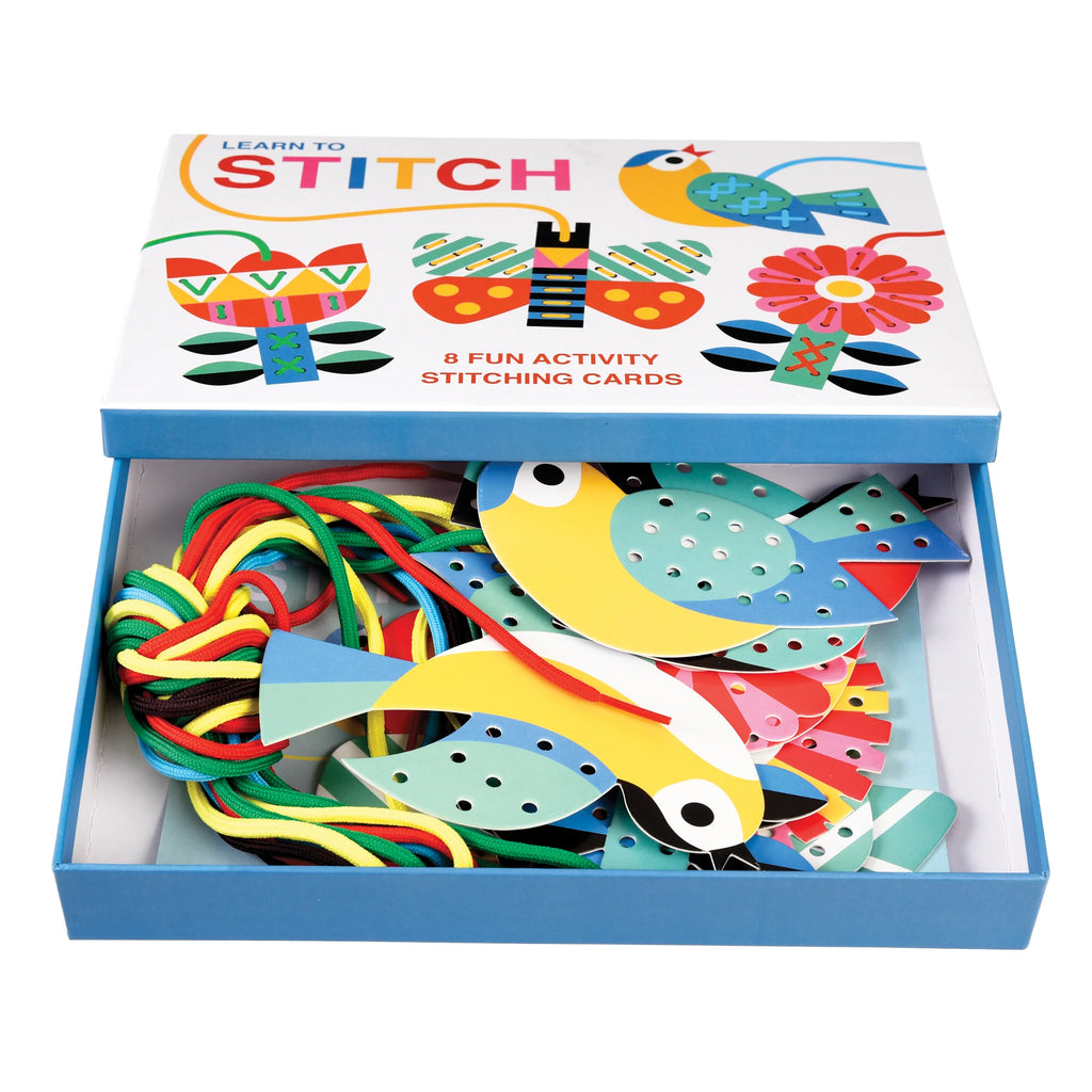 Children's Cardboard Learn to Stitch Activity Kit from Rex London for sale at Mostyn