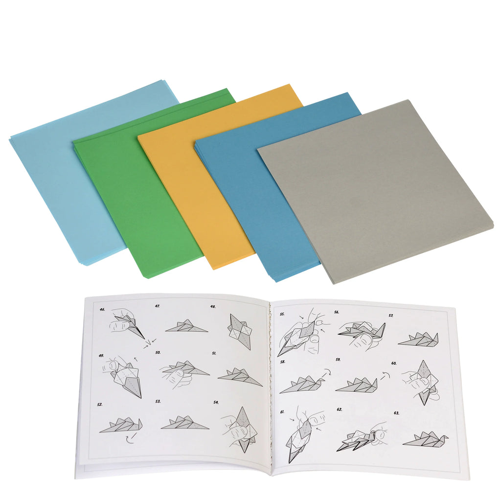 Children's Origami Kit Prehistoric Land Dinosaur Origami from Rex London for sale at Mostyn