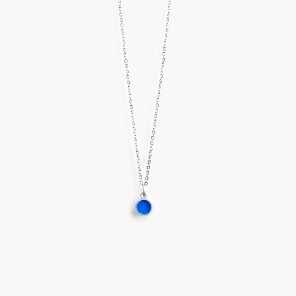 Blue Coast Circle Pendant Necklace from Koa Jewellery for sale at Mostyn