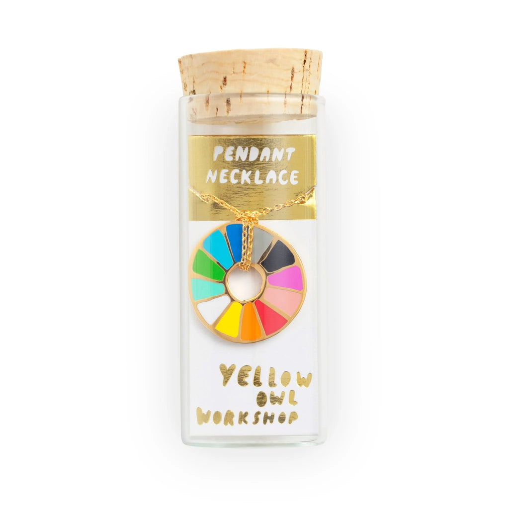 Colour Wheel Pendant Necklace from Yellow Owl Workshop for sale at Mostyn 2