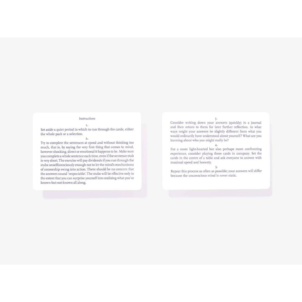 Complete the Sentence Word Game Cards from The school of life for sale at Mostyn