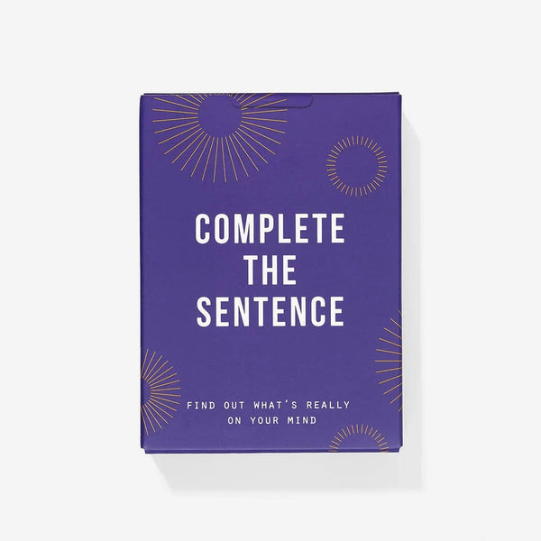 Complete the Sentence Word Game Cards from The school of life for sale at Mostyn