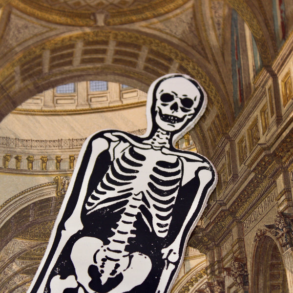 Cream Skeleton Leather Bookmark from Ark Colour Design for sale at Mostyn