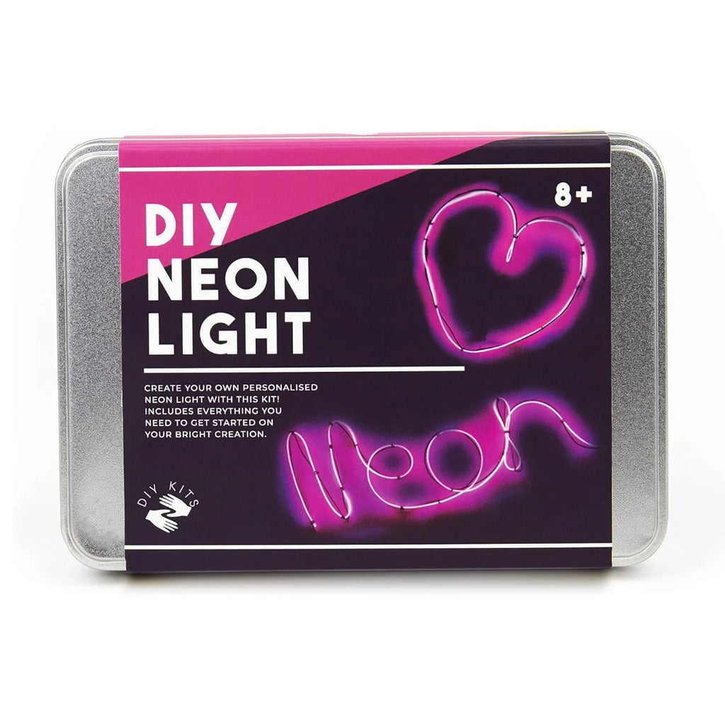 DIY Neon Light Kit in a Tin by Gift Republic for sale at Mostyn