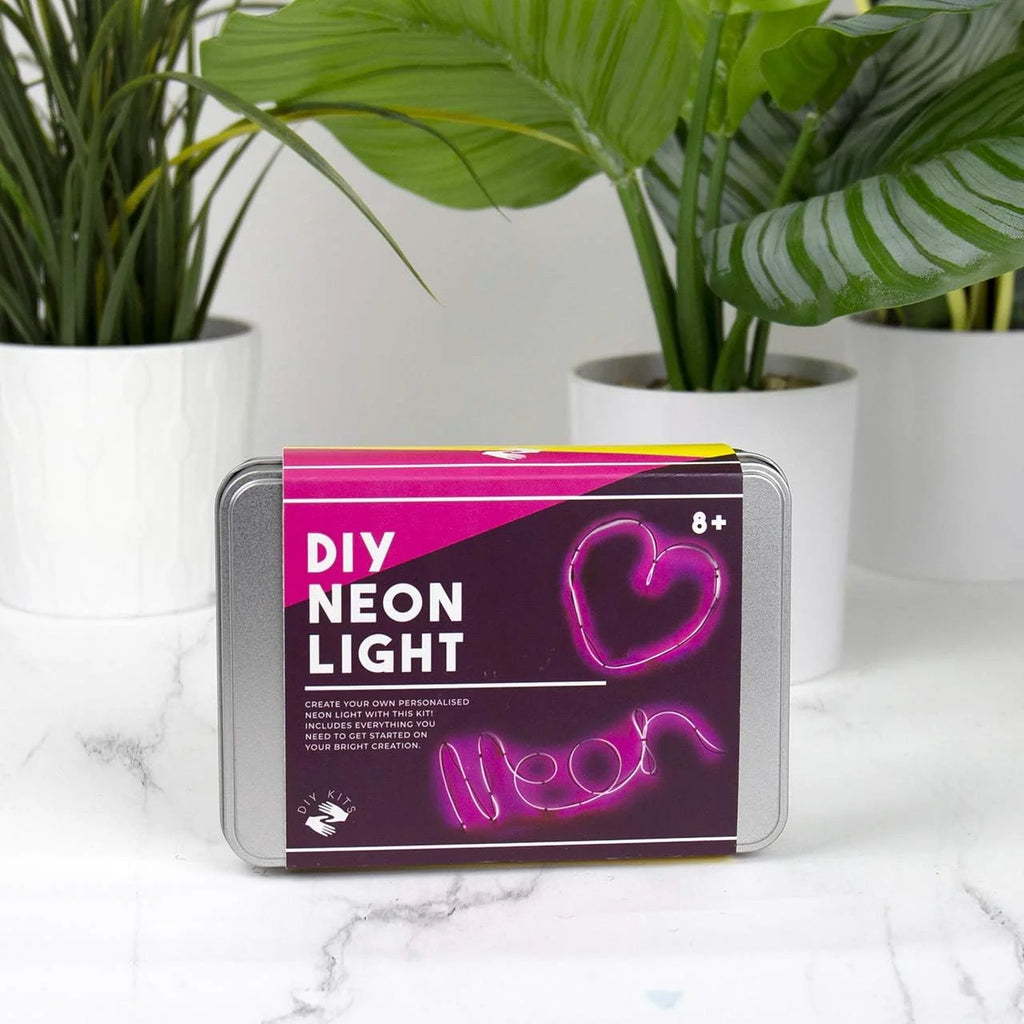 DIY Neon Light Kit in a Tin by Gift Republic for sale at Mostyn