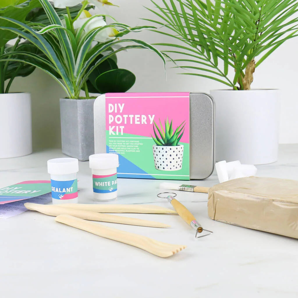 DIY Pottery Kit in a Tin by GIft Republic for sale at Mostyn