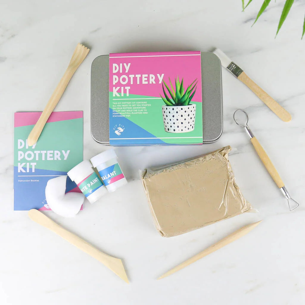 DIY Pottery Kit in a Tin by GIft Republic for sale at Mostyn