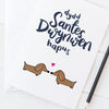 Dachshunds Dydd Santes Dwynwen Hapus Welsh Valentines Card from Draenog for sale at Mostyn 2