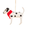 Dalmatian in a Red Scarf Felt Hanging Decoration by Sass and Belle for sale at Mostyn