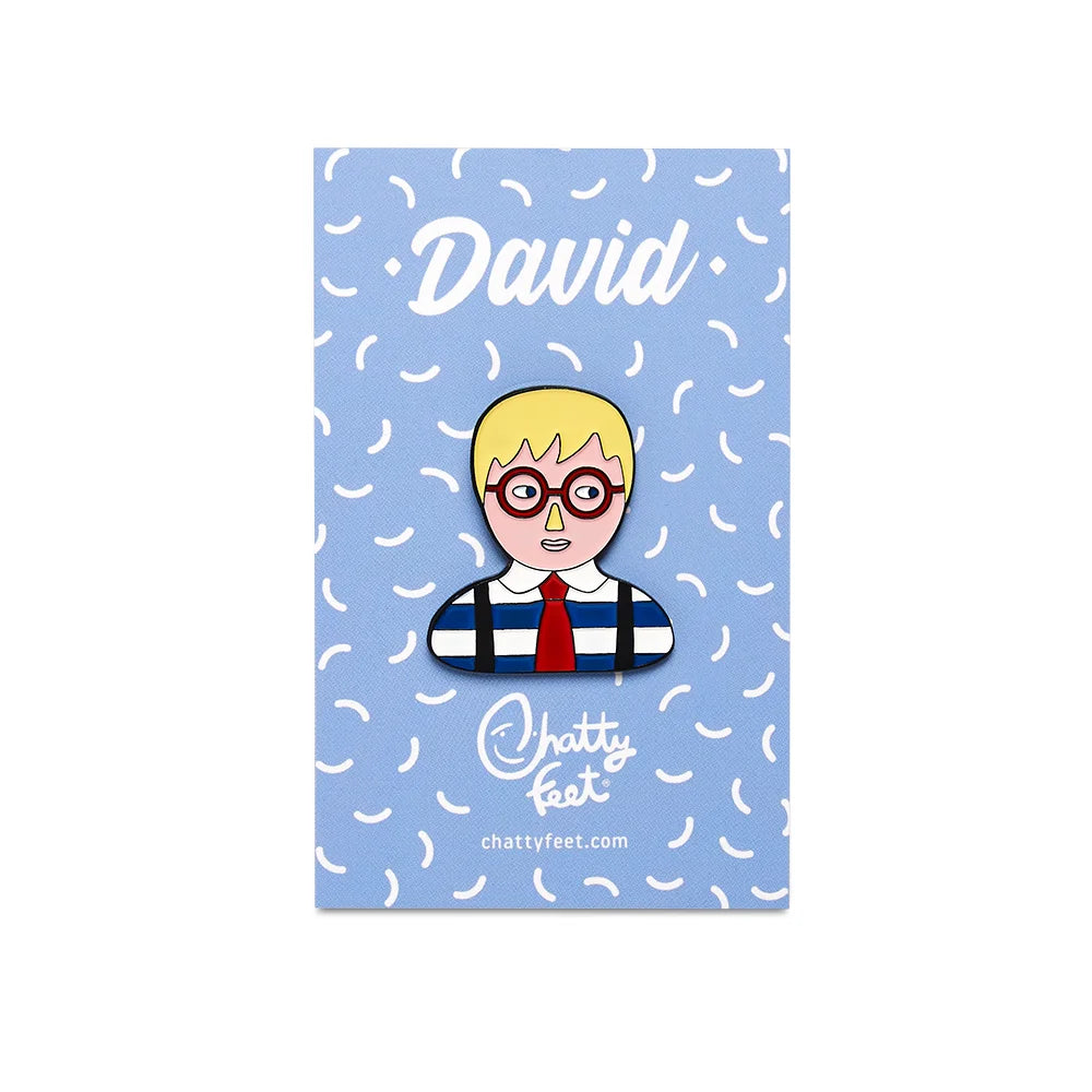 David Enamel Pin from Chatty Feet for sale at Mostyn