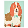 Die Cut Basset Hound Dog Greeting Card from Nansi Nudd for sale at Mostyn