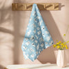 Dogs White and Blue 100% Cotton Tea Towel by The Moonlit Press