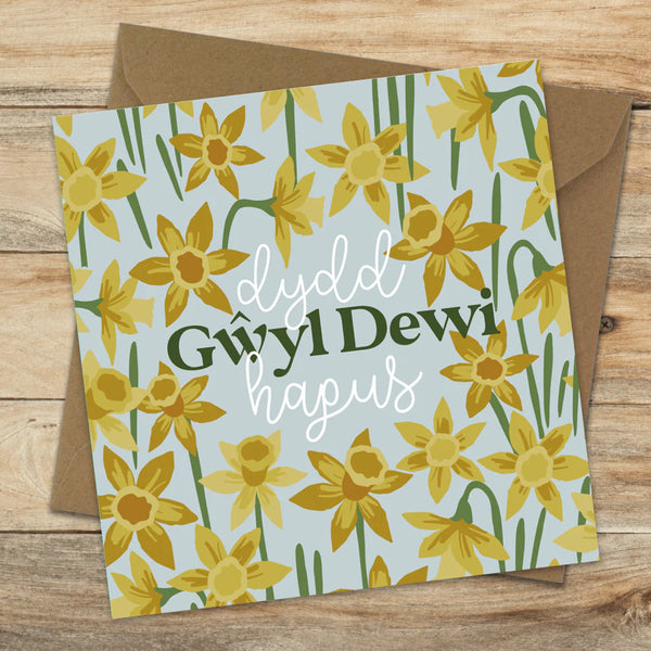 Dydd Gwyl Dewi St David's Day Daffodil Welsh Card from Max Rocks for sale at Mostyn