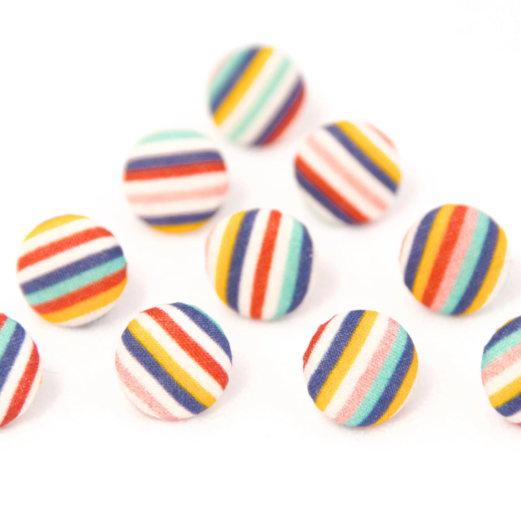 Fairground Follies Candy Button Stud Earrings from Bunny Bosworth for sale at Mostyn